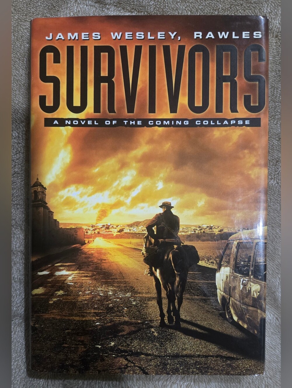 Survivors Wall Art Print - Orange Brown Sunset Design